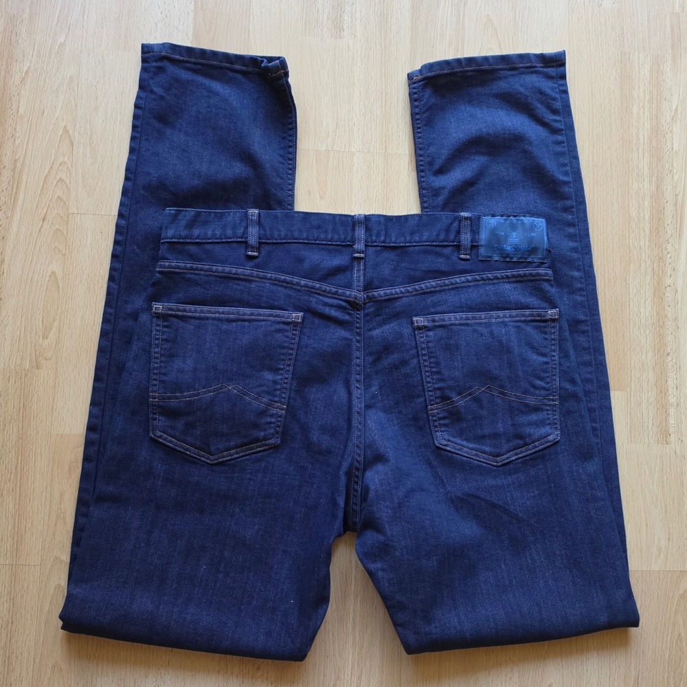 NWOT Patagonia Mens Performance Straight Fit Jeans 35x34 Dark Wash Indigo Long